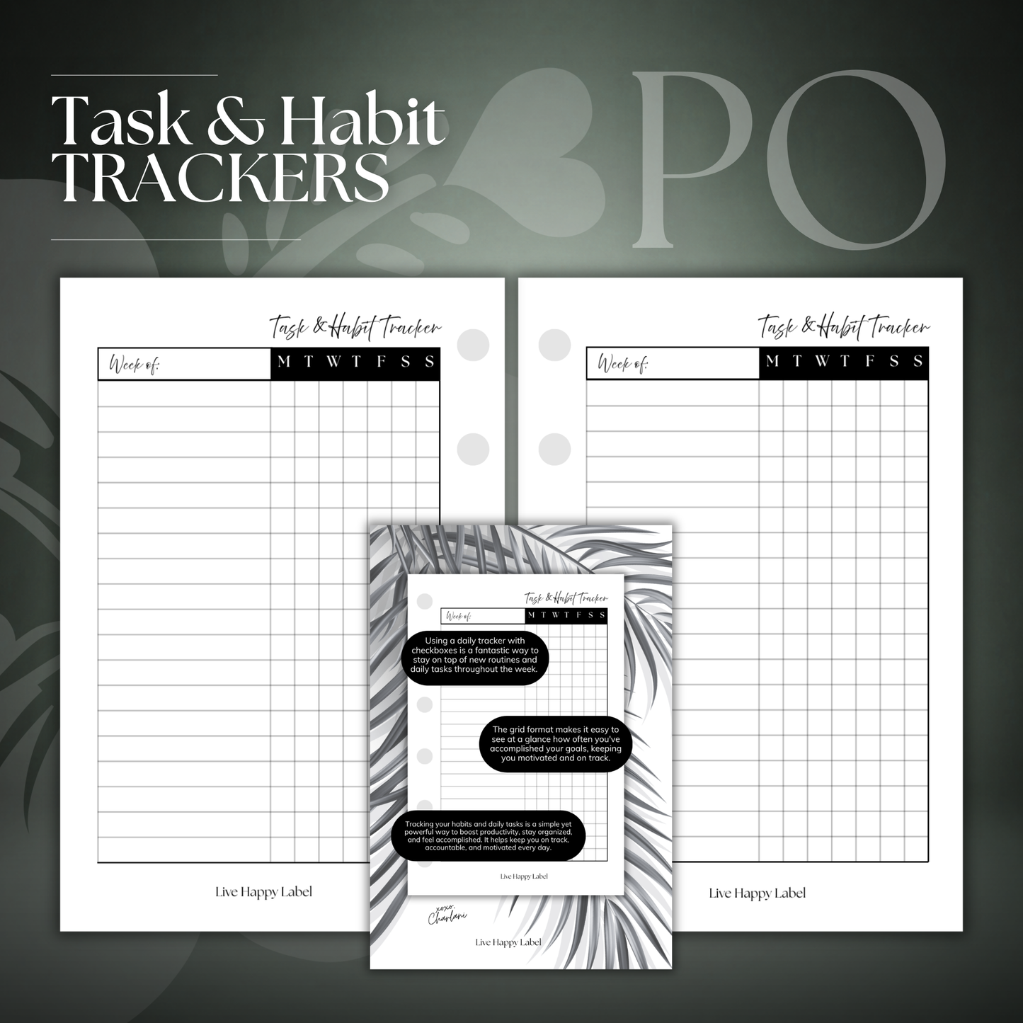 Task & Habit Trackers | Pocket 6-Hole Ringbound