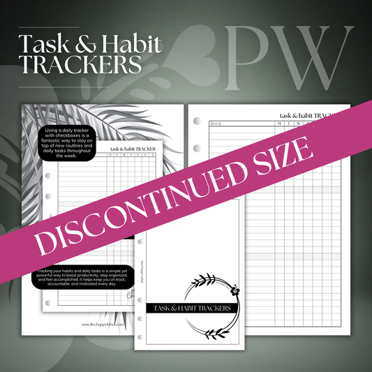 Task & Habit Trackers | Personal Wide 6-Hole Ringbound