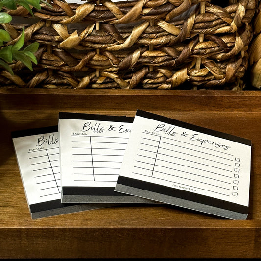 Bills & Expenses | Functional Sticky Notes | 3" x 3"