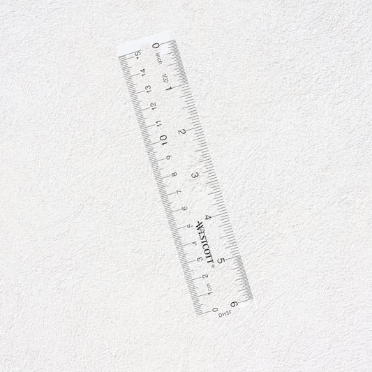 6" Acrylic Clear Ruler