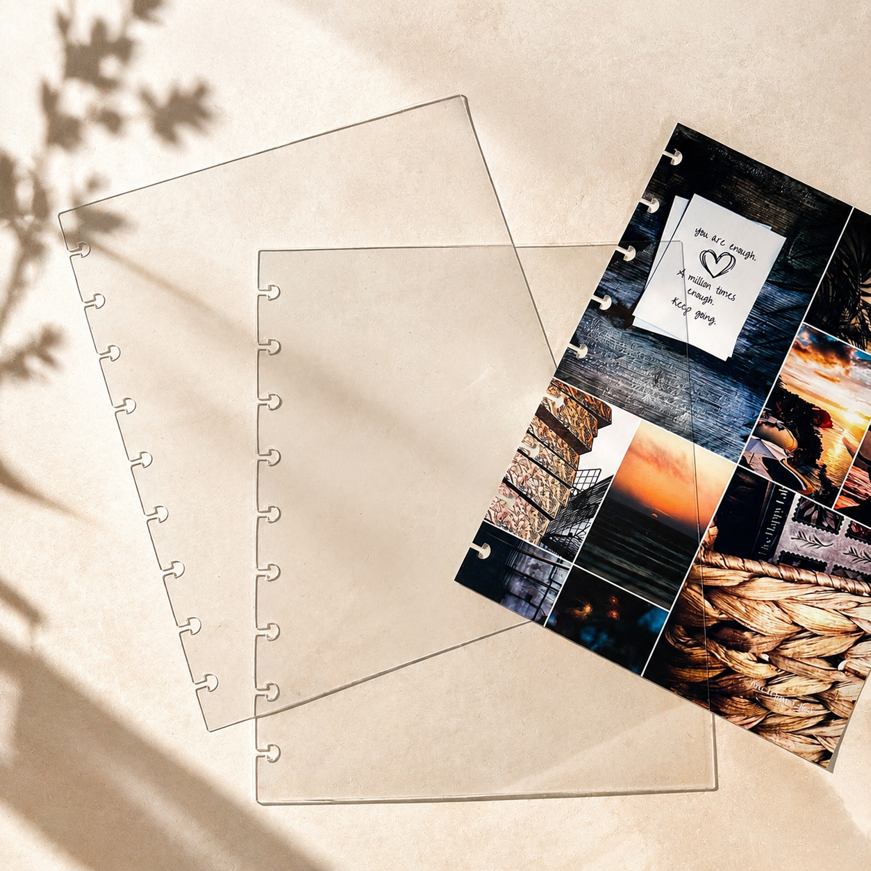 Clear "Glass" Planner Cover (Set of 2) | Classic 9-Hole Discbound