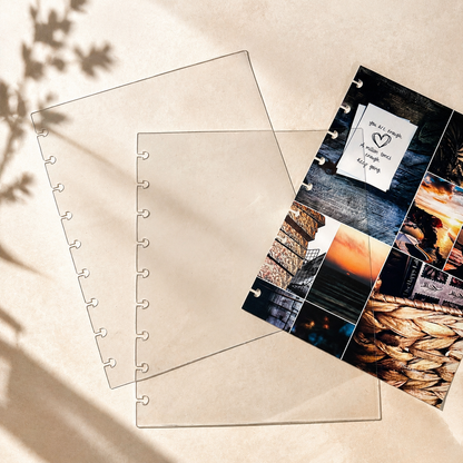 Clear "Glass" Planner Cover (Set of 2) | Classic 9-Hole Discbound