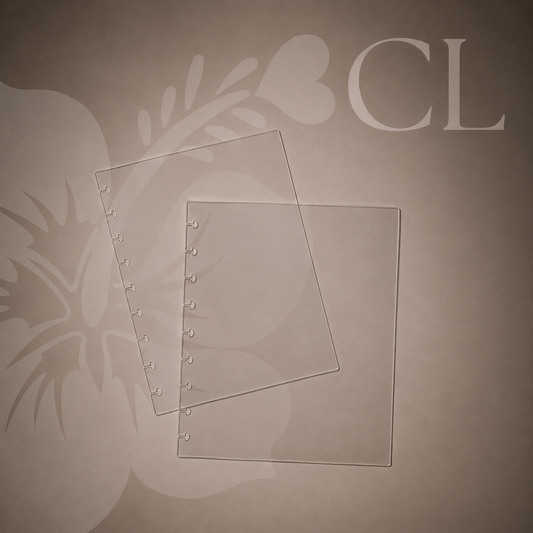 Clear "Glass" Planner Cover (Set of 2) | Classic 9-Hole Discbound