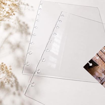 Clear "Glass" Planner Cover (Set of 2) | Classic 9-Hole Discbound
