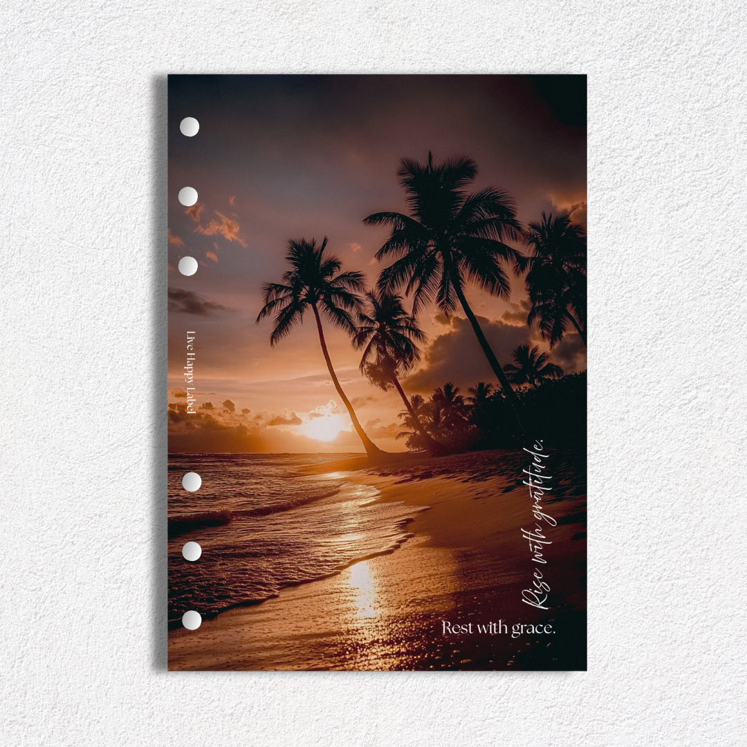 "Rise with Gratitude" Dashboard & Cover | A5, 6-Ring Punch