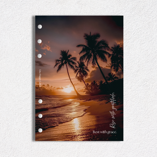 "Rise with Gratitude" Dashboard & Cover | A5, 6-Ring Punch