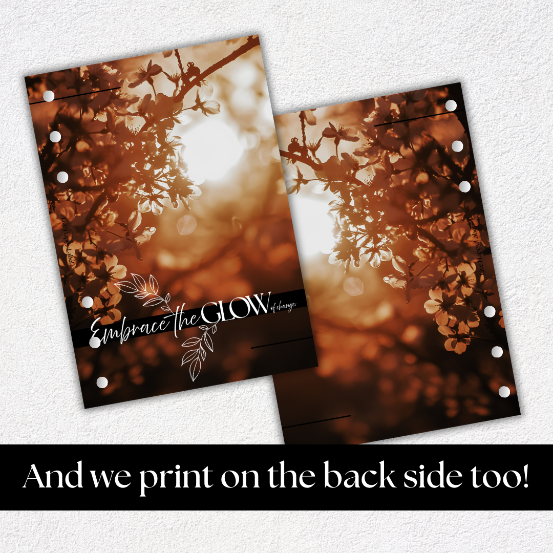 "Embrace the Glow" Dashboard & Cover | A5, 6-Ring Punch