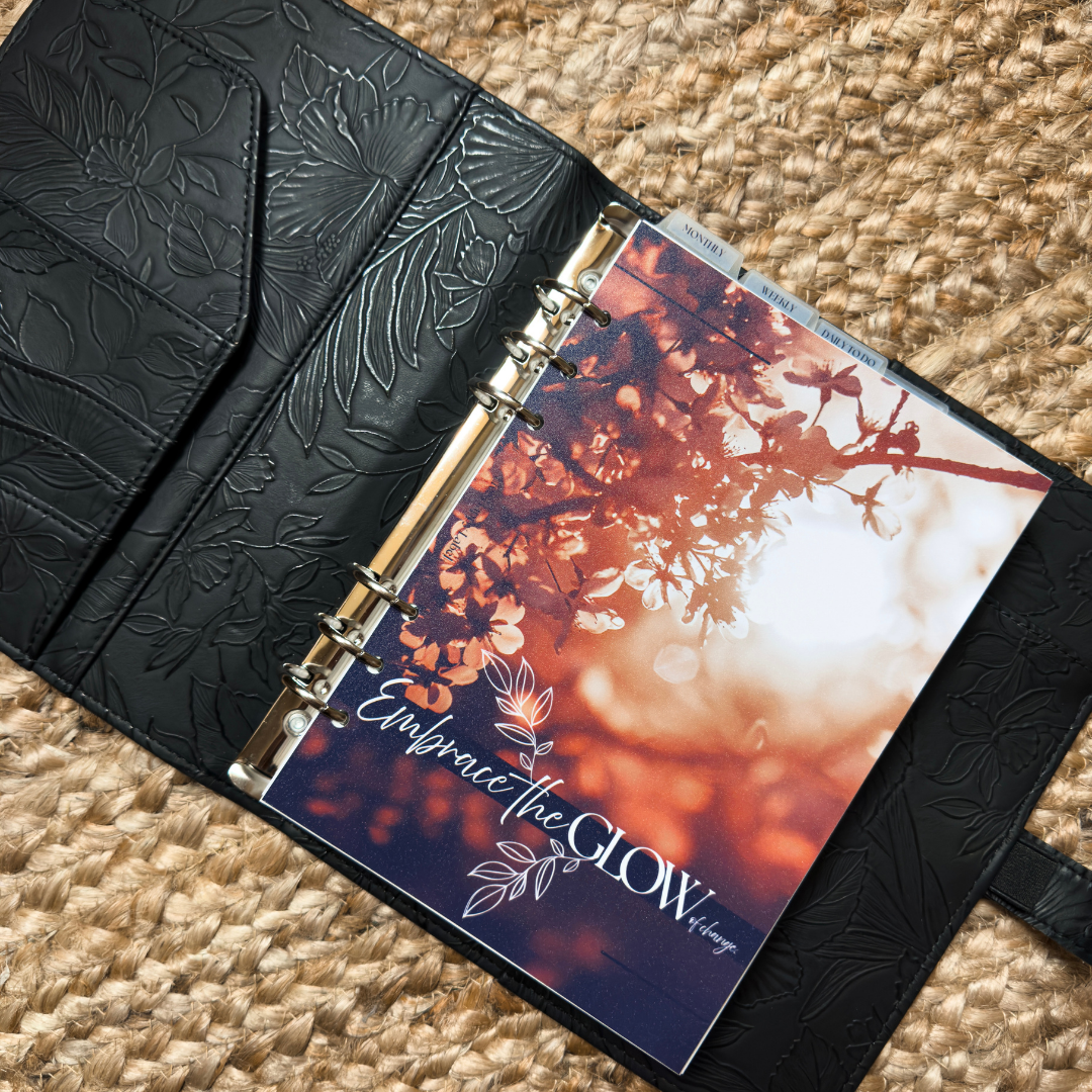 "Embrace the Glow" Dashboard & Cover | A5, 6-Ring Punch