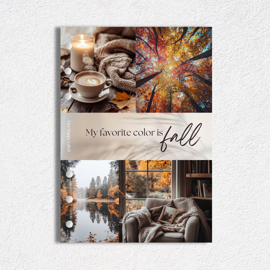 "Fall Color" Dashboard & Cover | A5, 6-Ring Punch