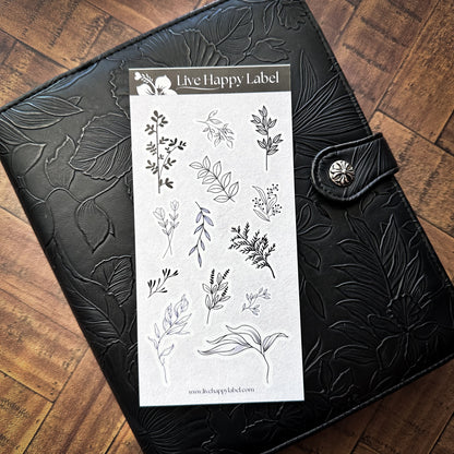 "Botanical Leaves" Sticker Sheet | LHL24106