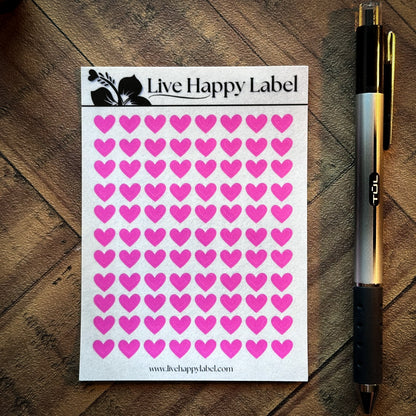 HEART ICON Planner Stickers | "Rose PINK"