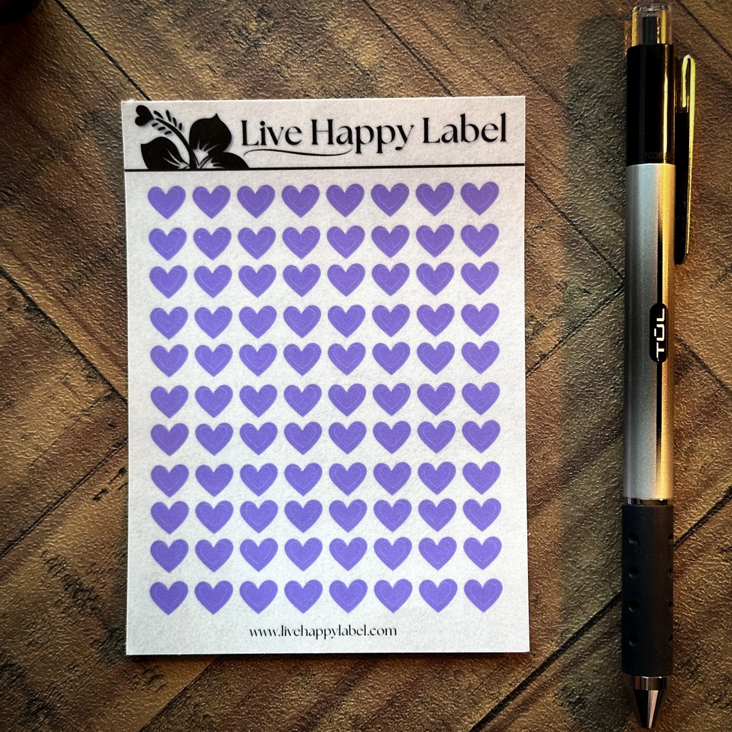 HEART ICON Planner Stickers | "Lani PURPLE"