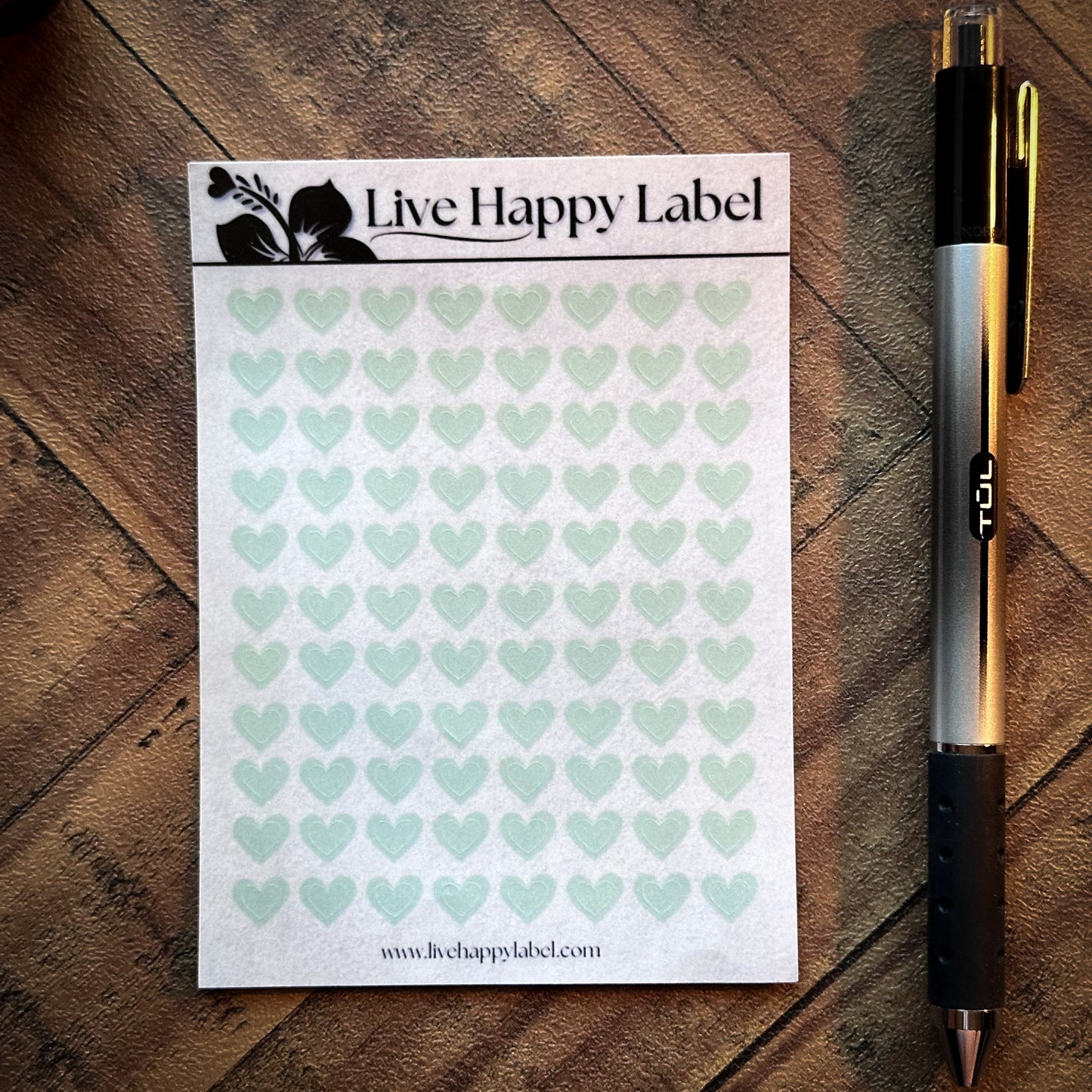 HEART ICON Planner Stickers | "Maile GREEN"