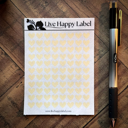 HEART ICON Planner Stickers | "Marigold YELLOW"