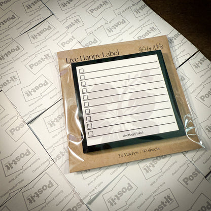 Checkbox Hibiscus | Functional Sticky Notes | 3" x 3"