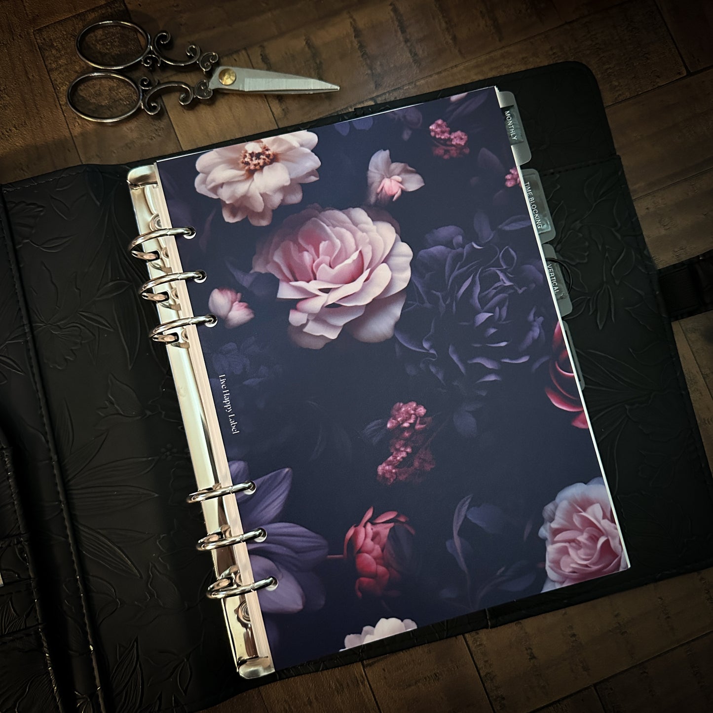 "Busy Blooming" #002 Dashboard & Cover | A5, 6-Ring Punch