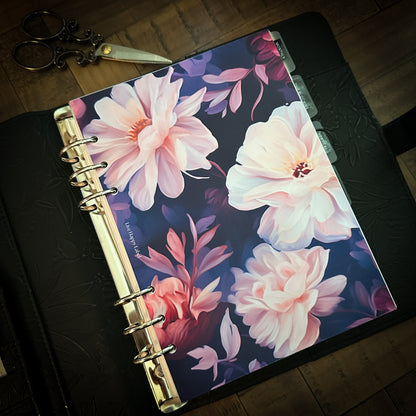"Busy Blooming" #005 Dashboard & Cover | A5, 6-Ring Punch