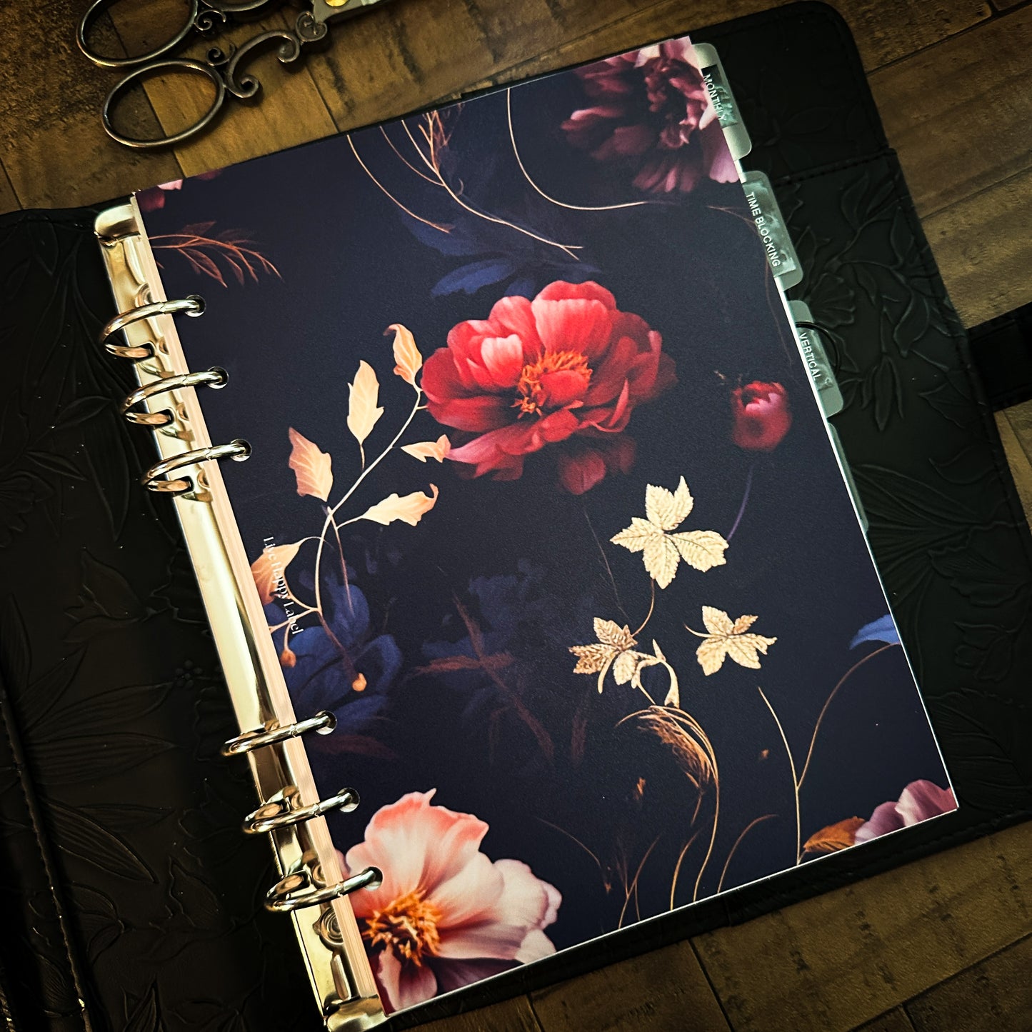 "Busy Blooming" #006 Dashboard & Cover | A5, 6-Ring Punch