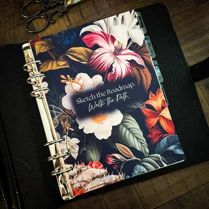 "Island Path" #001 Dashboard & Cover | A5, 6-Ring Punch