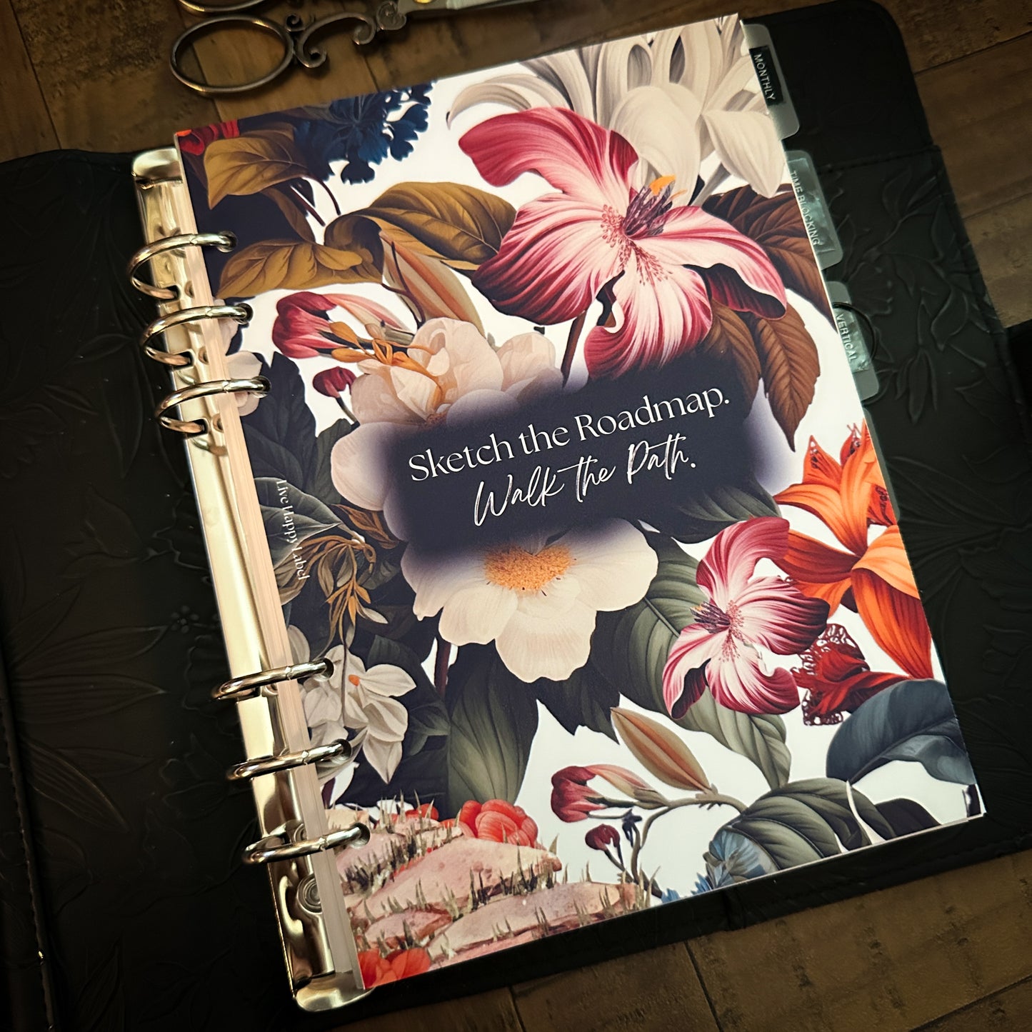 "Island Path" #002 Dashboard & Cover | A5, 6-Ring Punch