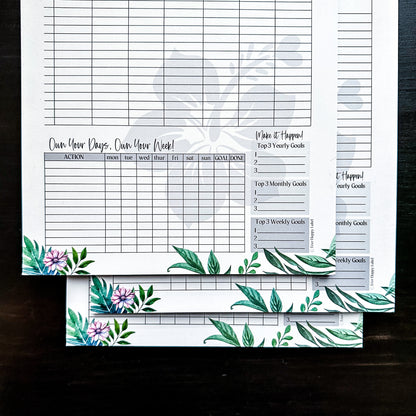 Weekly Planner Notepad | MilaMai Collection ~ 8.5" x 11"