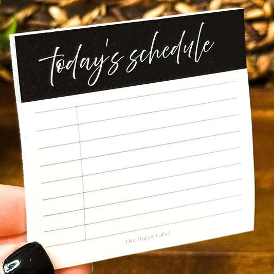 Today's Schedule | Functional Sticky Notes | 3" x 3"