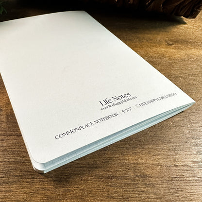 Life Notes ~ Commonplace Notebook PEACH HIBISCUS | 5" X 7"