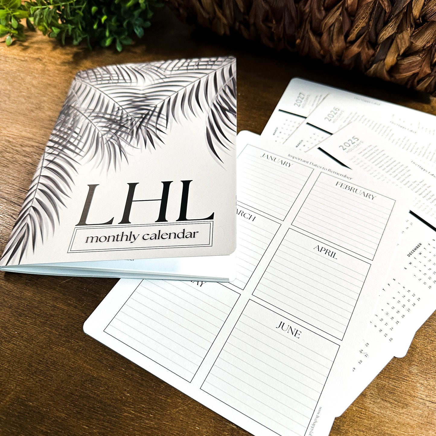 Monthly Calendar Booklets | A5