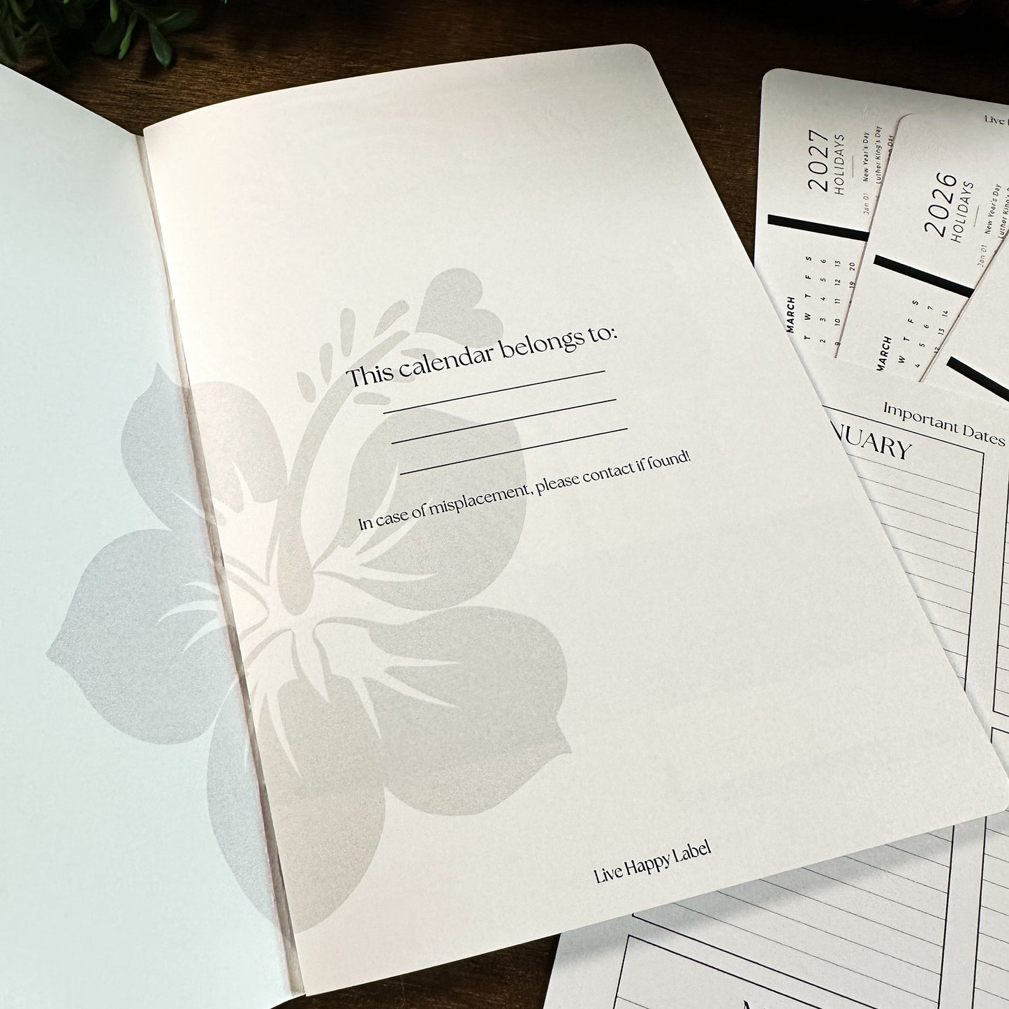 Monthly Calendar Booklets | A5