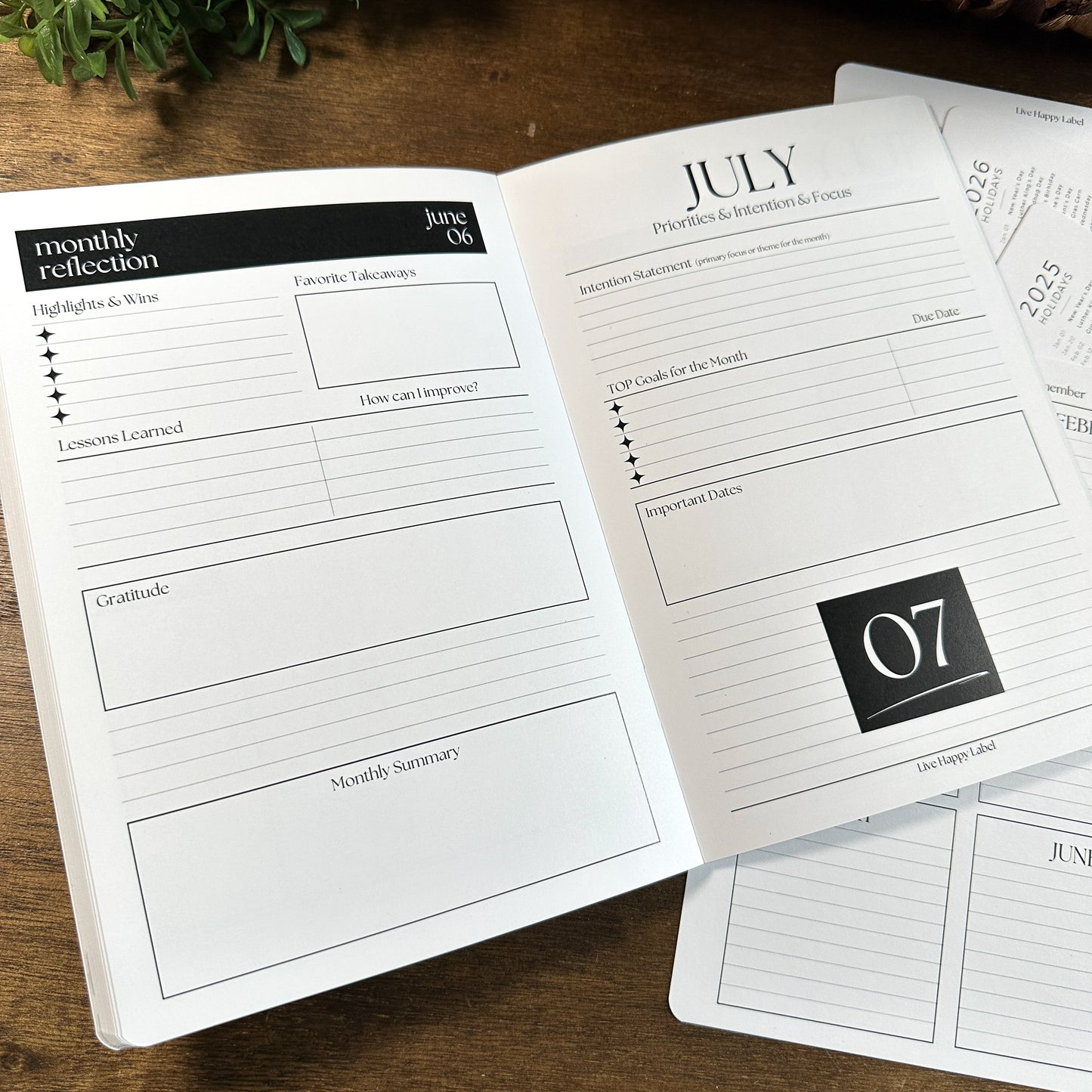 Monthly Calendar Booklets | A5