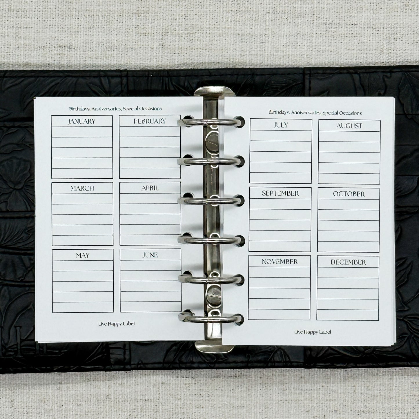 2027 Monthly Calendar  MO2P | Pocket 6-Hole Ringbound