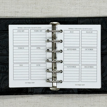 2027 Monthly Calendar  MO2P | Pocket 6-Hole Ringbound