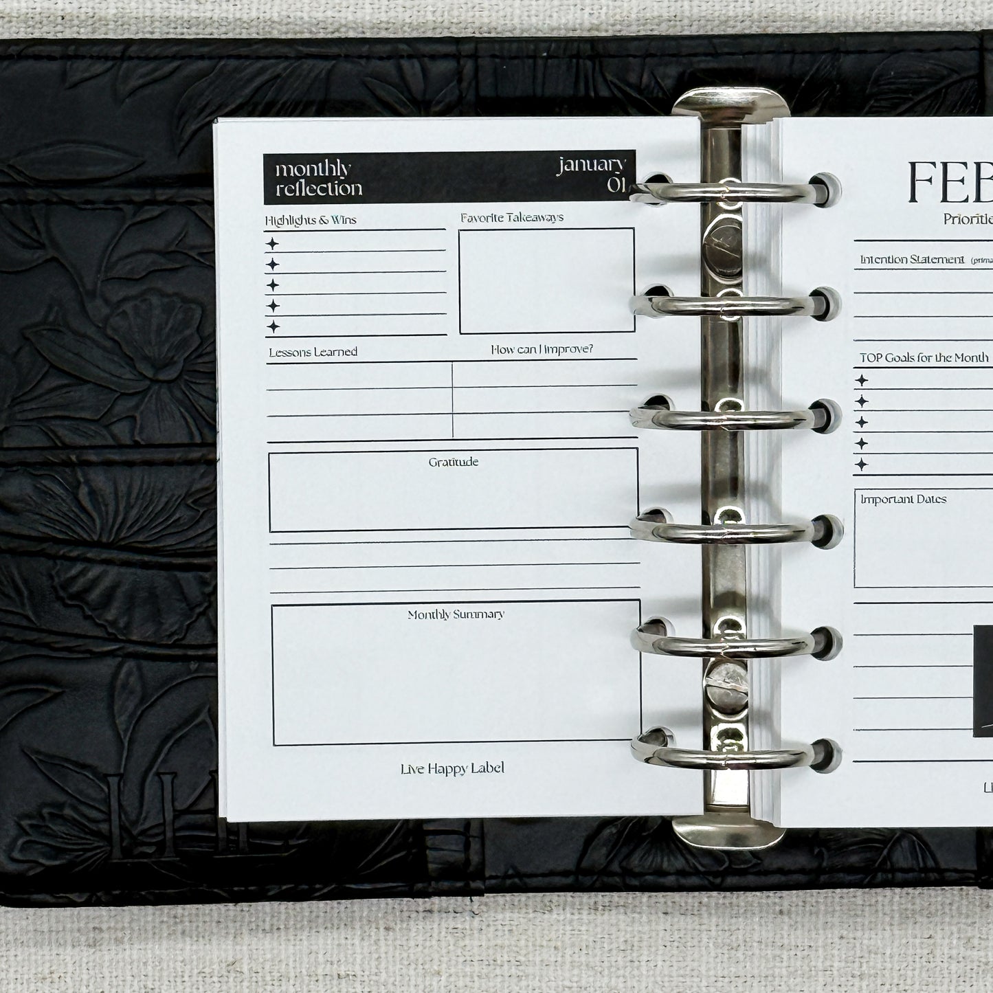 2027 Monthly Calendar  MO2P | Pocket 6-Hole Ringbound