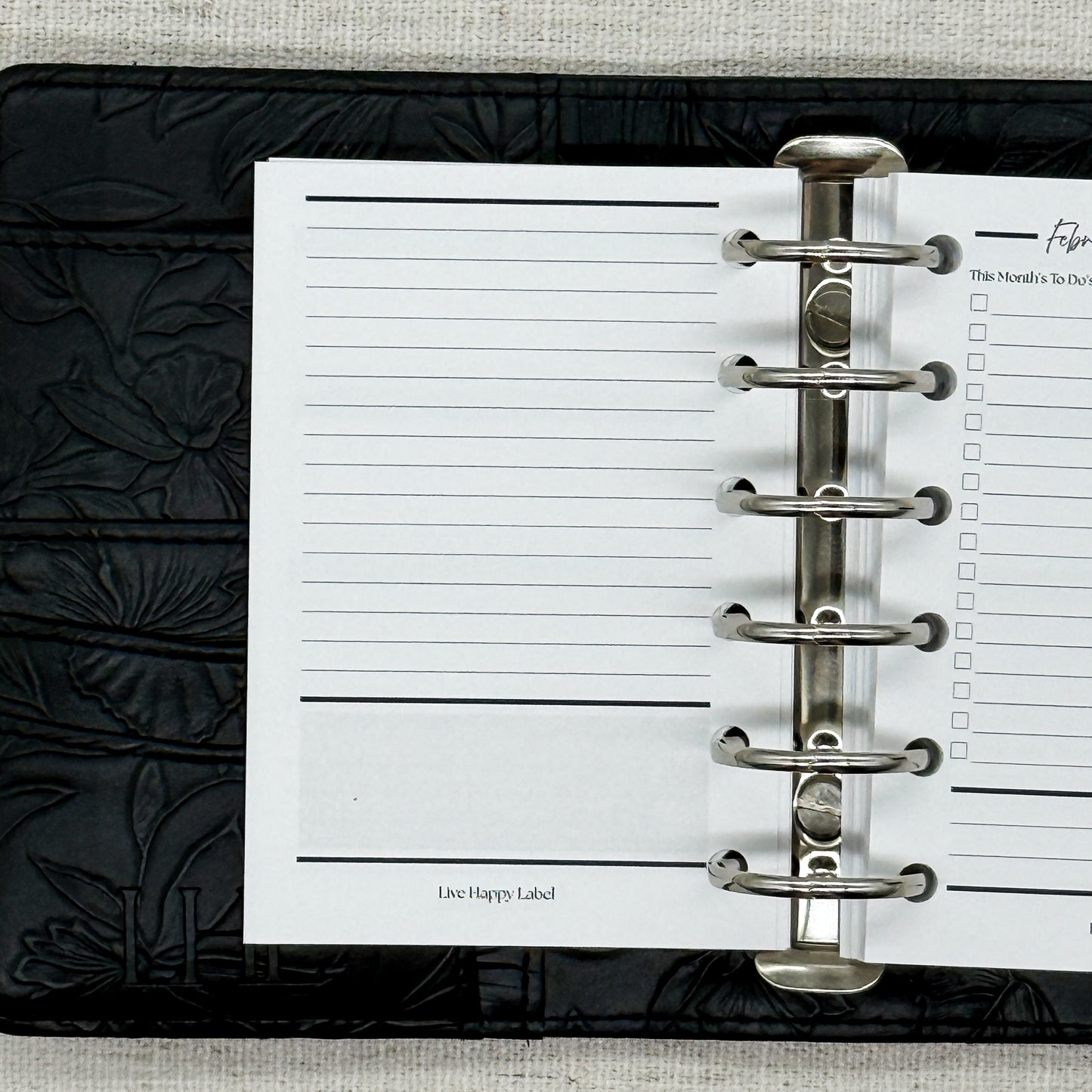 2027 "Horizontal" Layout Weekly Planner WO2P | Pocket 6-Hole Ringbound