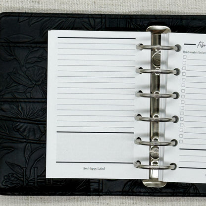 2027 "Vertical" Layout Weekly Planner WO2P | Pocket 6-Hole Ringbound
