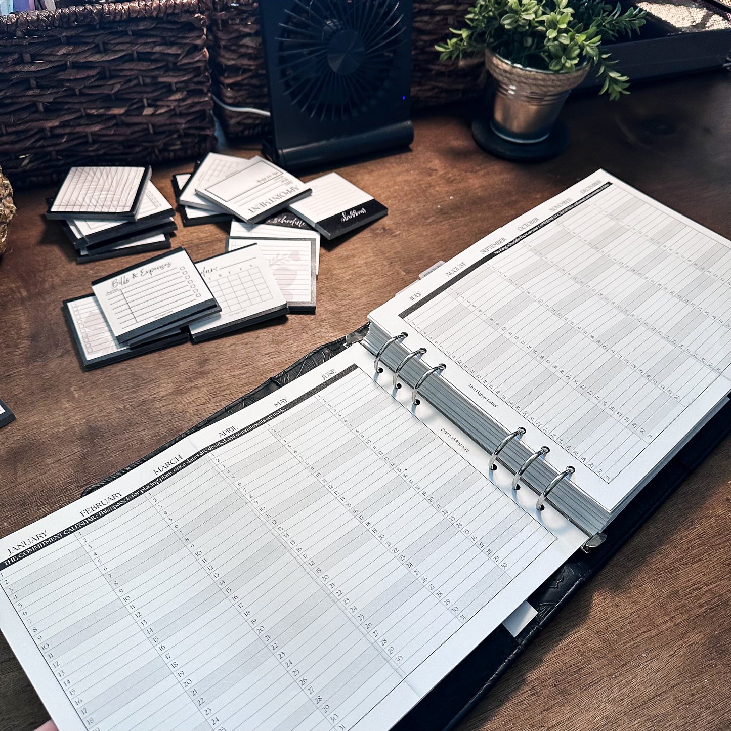 2026 Fold-Out Yearly Calendar | A5, 6-ring