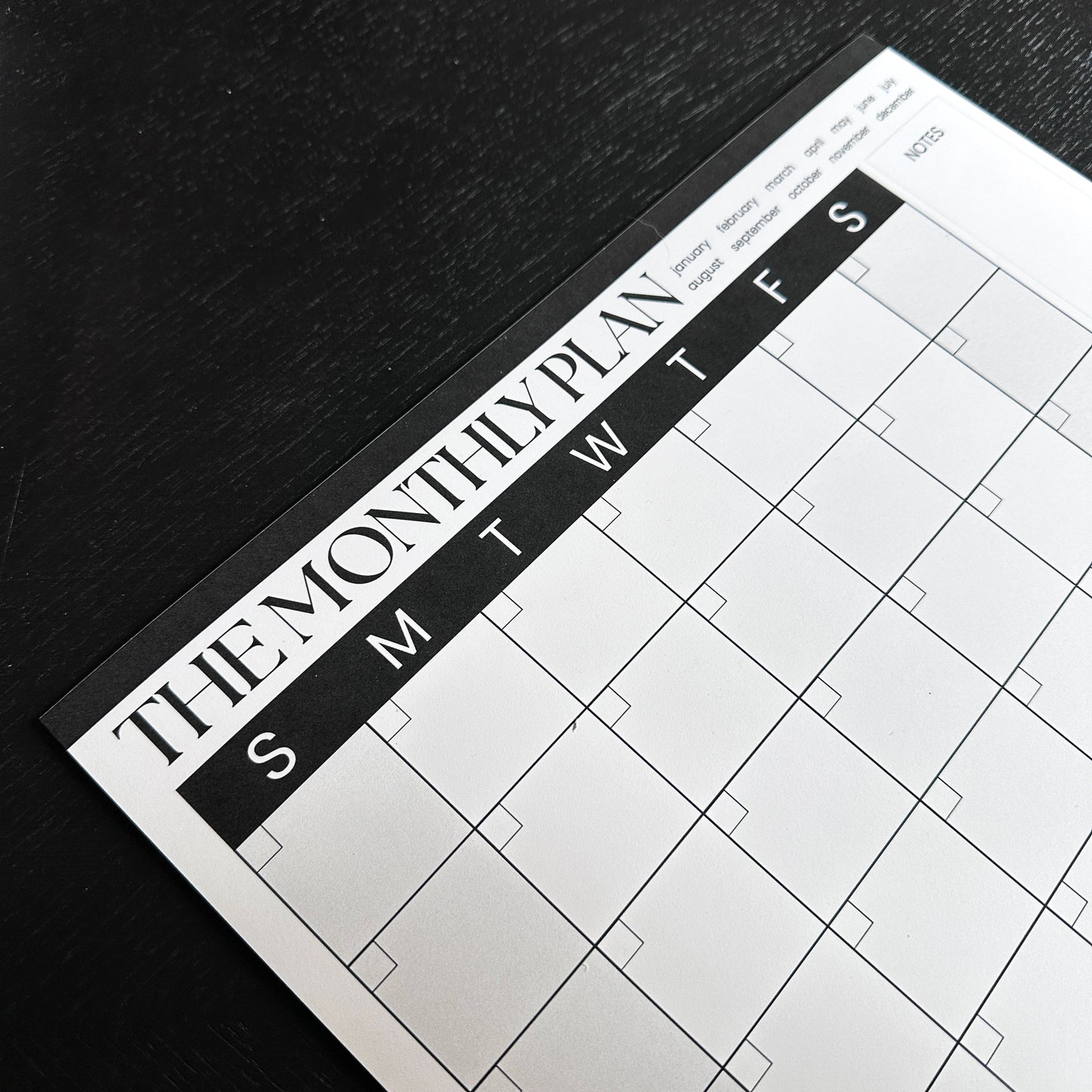 The Monthly Plan – Oversized Monthly Wall, Desk & Fridge Calendar | Minimalist