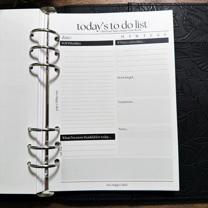 Undated "Time Block" FOUNDATIONS Essentials Bundle | A5, 6-ring Punch