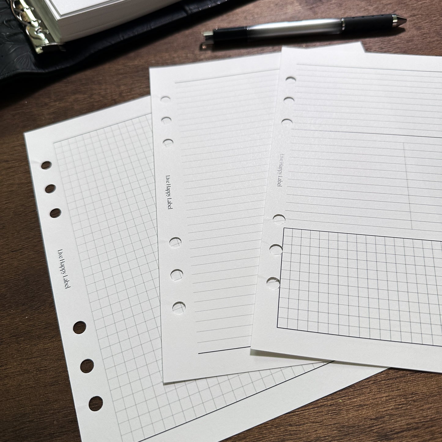 Undated "Time Block" FOUNDATIONS Essentials Bundle | A5, 6-ring Punch