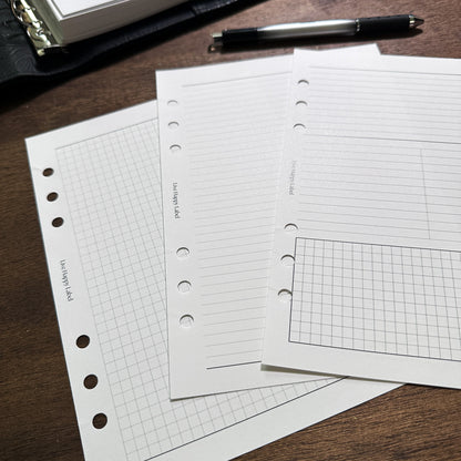 Undated "Time Block" FOUNDATIONS Essentials Bundle | A5, 6-ring Punch