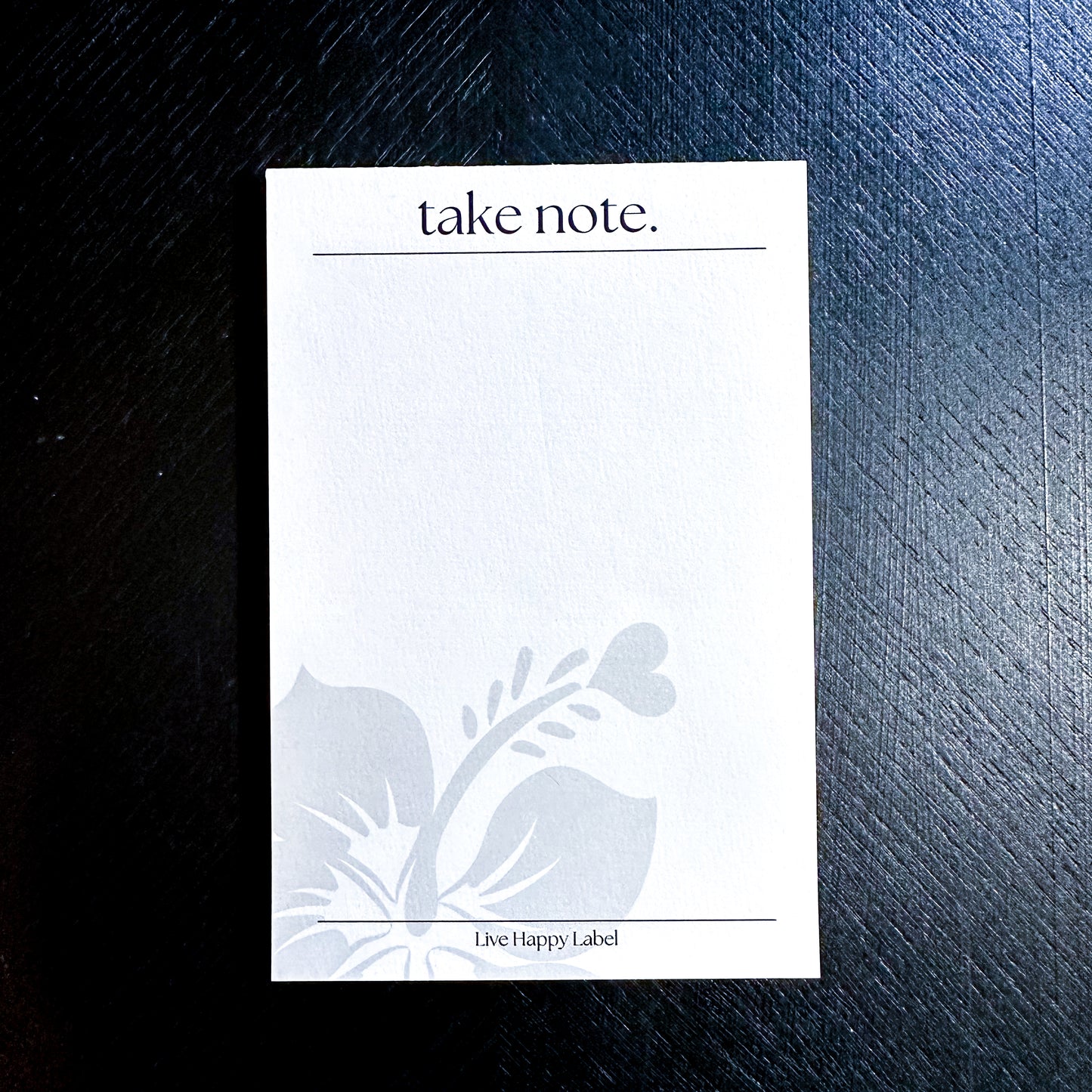 "take note." Notepad | 4" x 6"