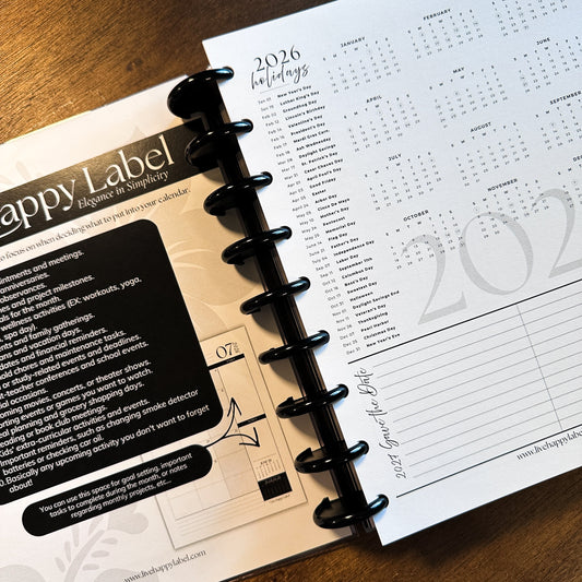 2026/2027 Foundations Planner HZ | Classic Discbound (Horizontal)