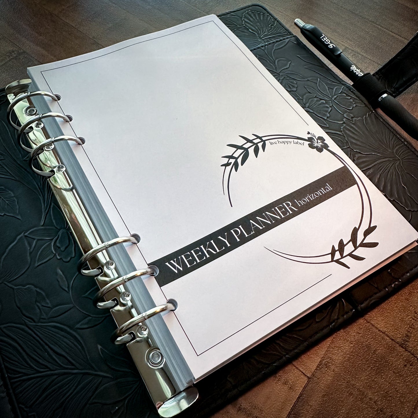 Weekly Planner Inserts ~ Horizontal Format | A5, 6-ring Punch