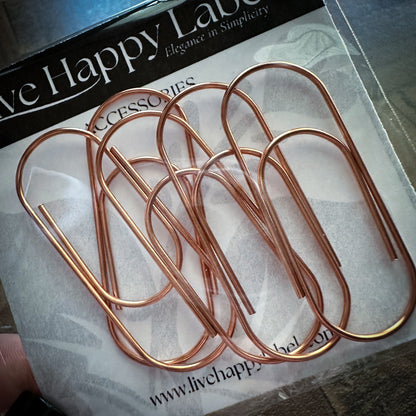 XL Paper Clips - Copper