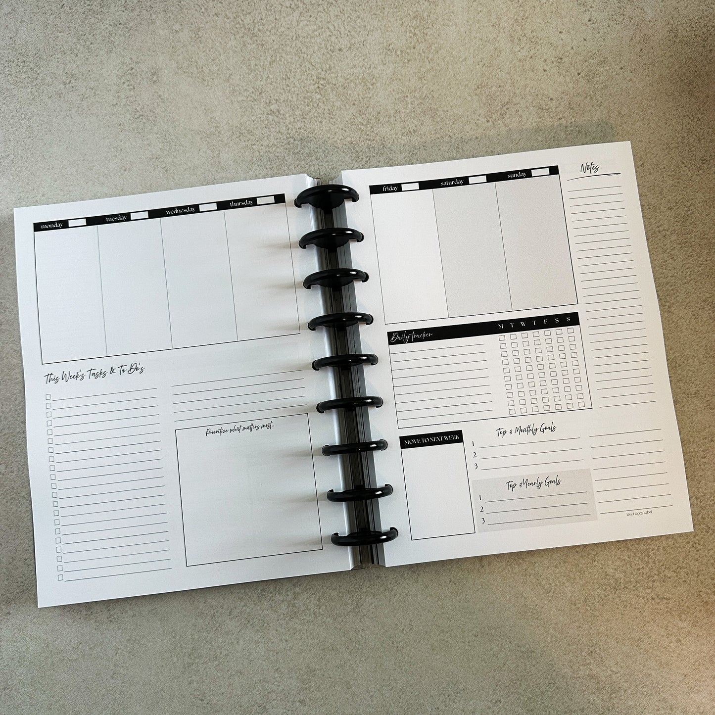 Undated Foundations Planner | Classic Discbound