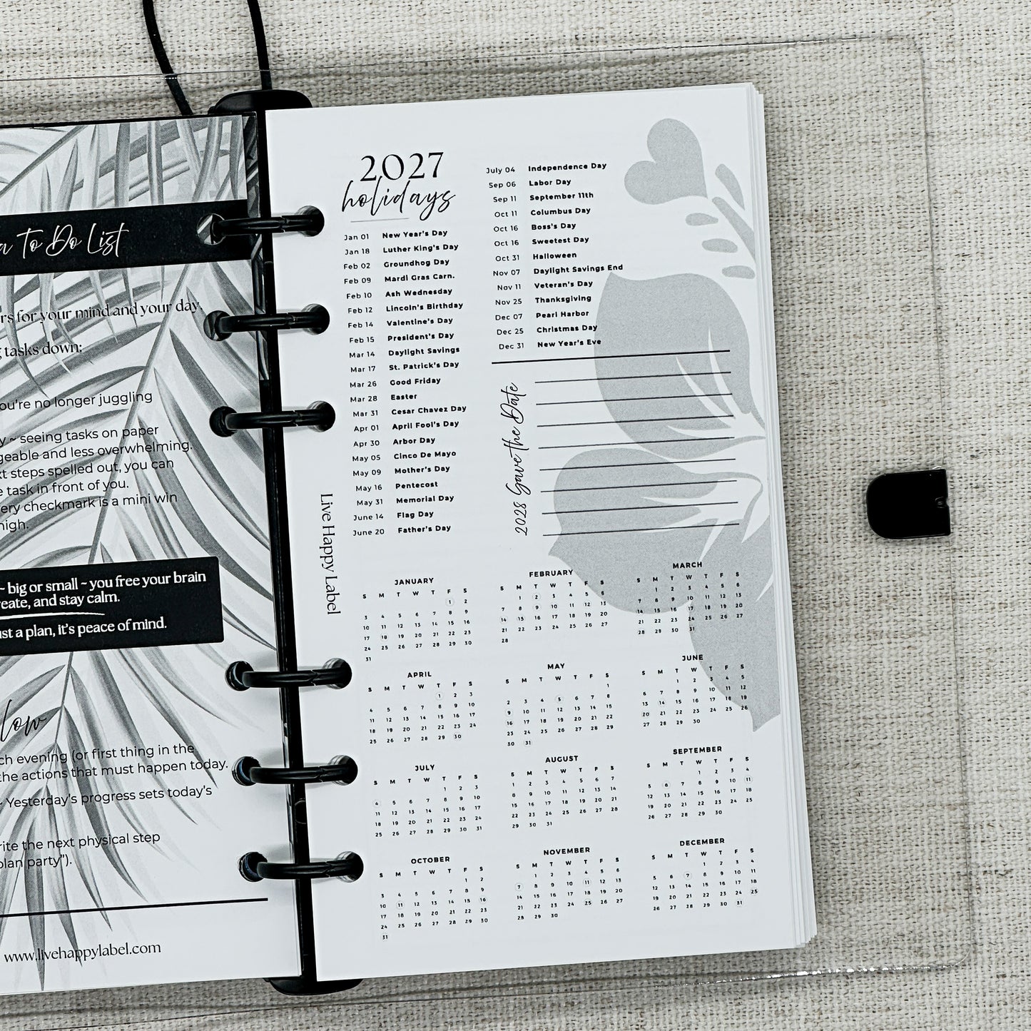 2027 Foundations Planner | Personal 6-Hole Ringbound