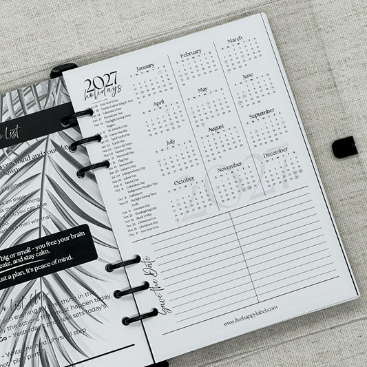 2027 Foundations Planner | A5 6-Hole Ringbound