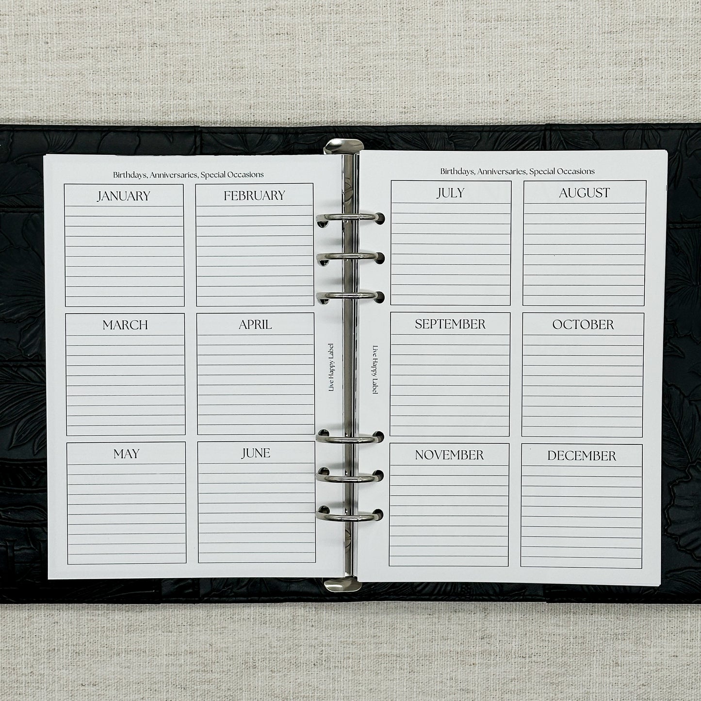 2027 Foundations Planner *Inserts Only* | A5 6-Hole Ringbound