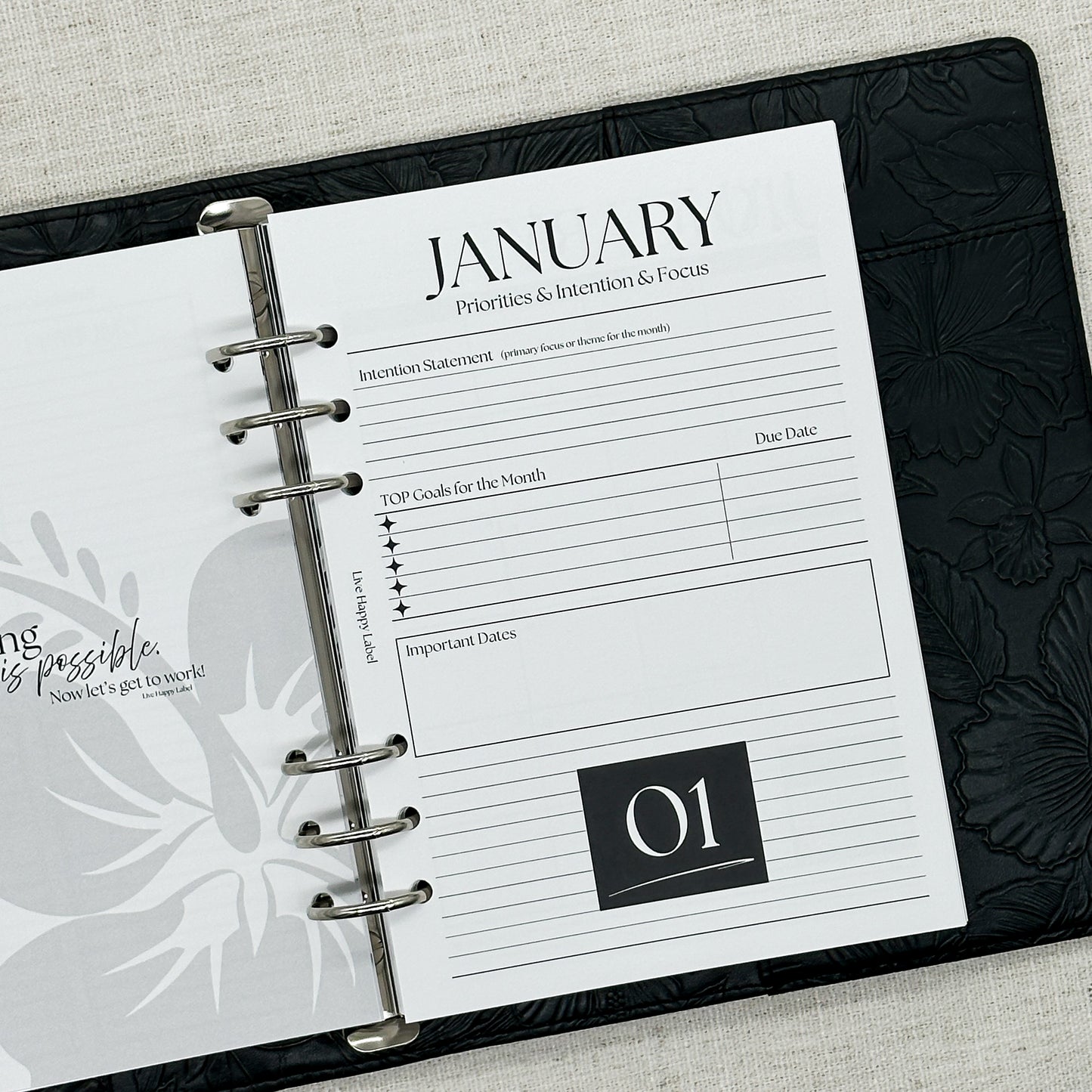 2027 Foundations Planner *Inserts Only* | A5 6-Hole Ringbound