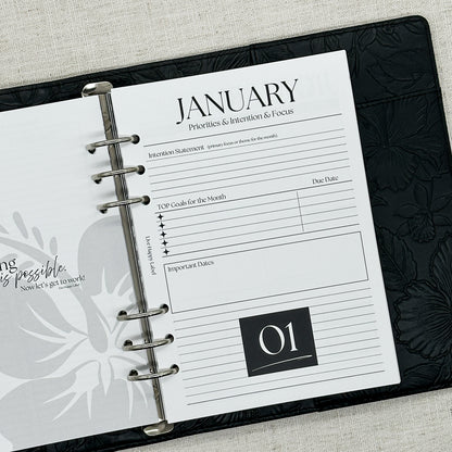 2027 Foundations Planner *Inserts Only* | A5 6-Hole Ringbound